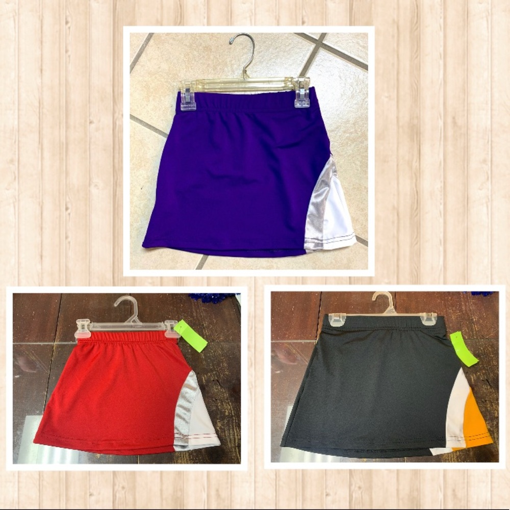 Childs XXS (fits 2-4) or Small (fits 6-7) Cheerleading Cheer Skirt NWT